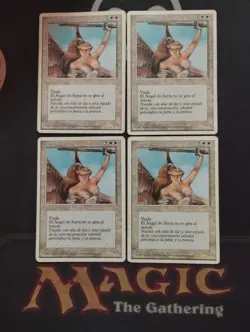 MTG 4x ANGEL DE SERRA/ SERRA ANGEL - 4TH EDITION - SPANISH GOOD - Image 1