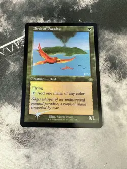 MTG Birds of Paradise Dominaria Remastered DMR Retroframe Foil - Image 1