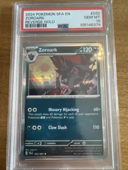 Zoroark - 032/064 - Pokemon TCG Shrouded Fable (2024) - LP - Holo Rare PSA 10 - Image 1