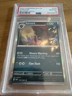Zoroark - 032/064 - Pokemon TCG Shrouded Fable (2024) - LP - Holo Rare PSA 10 - Image 3