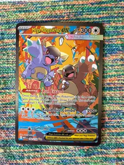 Pokemon TCG Mega Kangaskhan EX 182/132 Holo Rare ME01 Mega Evolution - Image 1