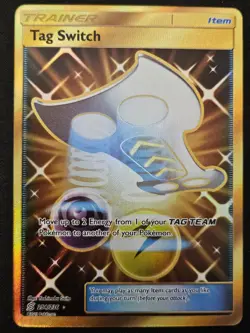 Tag Switch 254/236 S&M Unified Minds Gold Secret Rare Holo Pokemon TCG 2019 NM - Image 1
