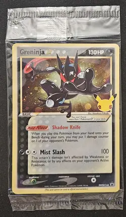 SWIRL SEALED Greninja Gold Star SWSH144 Black Star Promos Holo Pokemon 2021 NM - Image 1