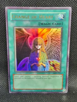 Yugioh Change of Heart MRD-060 Damaged Condition - Image 1