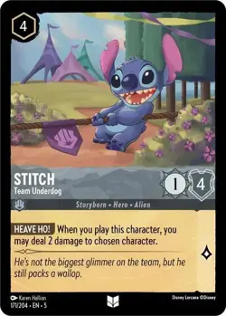Stitch - Team Underdog Lorcana • Uncommon • 171/204 Shimmering Skies - Image 1