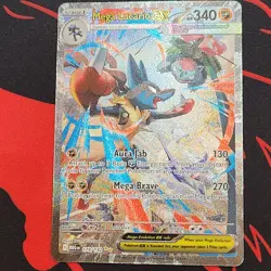 Pokemon Mega Evolutions TCG Mega Lucario EX Card 179/132 - Image 1