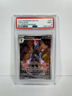 PSA 9 - Ceruledge 197/191 Pokemon Card - Surging Sparks 2024 - Illustration Rare - Image 1