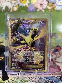 Pokemon TCG Alakazam EX Holo Ultra Rare 2016, 125/124 Card - Image 1