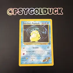 Pokemon Sabrina's Psyduck Gym Challenge #99/132 Regular Card A1 - Image 1