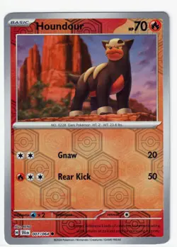 HOUNDOOM #8/64 & HOUNDOUR #7 -2 SHROUDED FABLE POKEMON CARDS -REVERSE HOLO NM/M - Image 3