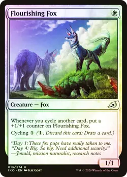 MTG FOIL Flourishing Fox - Ikoria: Lair of Behemoths #013 - Image 1