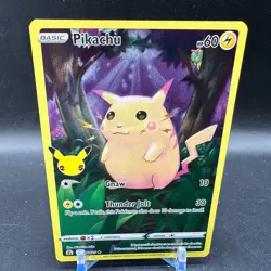 Pikachu 005/25 Pokemon Celebrations 25th Anniversary Set Full Art Card - Image 1