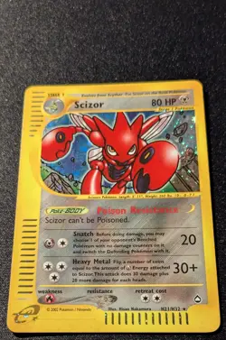 Pokemon AQUAPOLIS - #H21/H32 Scizor - Holo - ENG - Lightly Played - Image 4