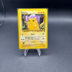 Pikachu Pokemon Base Set 2 87/130 Common NM - Image 1
