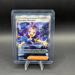 Acerolas Mischief Pokemon Mega Evolutions 165/132 Ultra Rare Full Art ME NM - Image 1