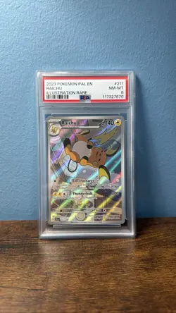 2023 Pokemon Paldea Evolved Raichu 211/193 Illustration Rare Grade 8 - Image 1