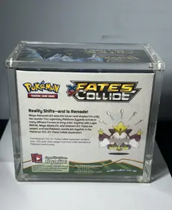 2016 Pokemon XY Fates Collide Empty Booster Box w/Display Case - Image 2