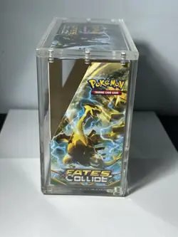 2016 Pokemon XY Fates Collide Empty Booster Box w/Display Case - Image 3