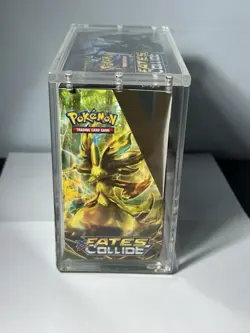 2016 Pokemon XY Fates Collide Empty Booster Box w/Display Case - Image 4