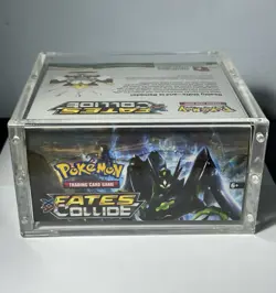 2016 Pokemon XY Fates Collide Empty Booster Box w/Display Case - Image 5