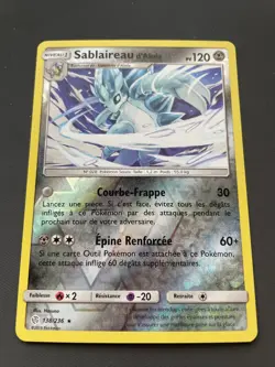 SABLAIREAU D’ALOLA REVERSE - POKEMON 138/236 SL12 ECLIPSE COSMIQUE NEUF FR - Image 1