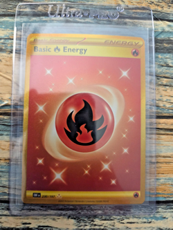 2023 Pokemon OBF EN #230/197 Basic Fire Energy Hyper Rare Mint - Image 1