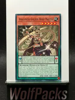 2022 Yu-Gi-Oh! Darkwing Blast - Amazoness Golden Whip Master DABL-EN093 1st Ed. - Image 1