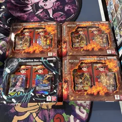 (4)ONE PIECE Illustration Box Vol 5 & Vol 6 NEW PRB-02 OP-13 Bundle TCG OP-14 - Image 1