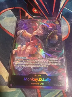 ONE PIECE TCG: Monkey.D.Luffy ST18 OP05-060 Leader PURPLE Starter Deck English - Image 1