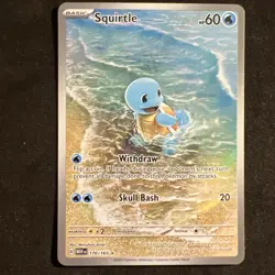 Squirtle 170/165 Foil Pinch -Error- 151 2023 IR Holo Rare Pokemon Card TCG NM - Image 3