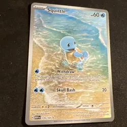 Squirtle 170/165 Foil Pinch -Error- 151 2023 IR Holo Rare Pokemon Card TCG NM - Image 5
