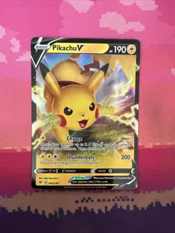 Pokemon Card Pikachu V 043/185 Ultra Rare Vivid Voltage Near Mint - Image 1