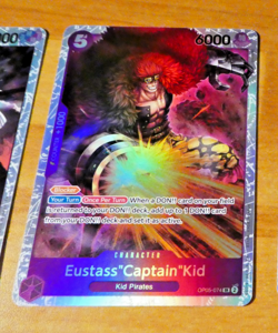 ONE PIECE ENGLISH CARD HOLO GAME CARTE CARTE KID OP05-074 SR EN JCC NM - Image 1