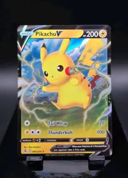 Pokemon Card Pikachu V 086/264 Fusion Strike Half Art Rare - Image 1