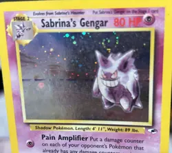 Pokemon TCG Sabrina's Gengar Holo Gym Challenge Card 14/132 Rare. SWIRL - Image 2