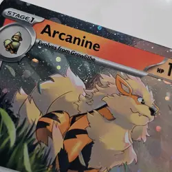 Arcanine SVP 011 SWIRL Scarlet & Violet Cosmos Holo Promo Pokemon Card - Image 3