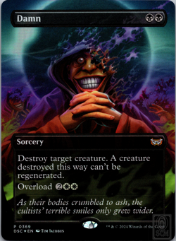 Damn (Borderless) Commander: Duskmourn: House of Horror Foil - Image 1