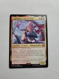 MTG - Lightning, Army of One _ Final Fantasy Regular Mythic #0233 - Image 1