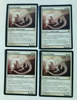 4X Eternal Dragon - #10 MTGCommander 2013 Regular VLP X4 - Image 1
