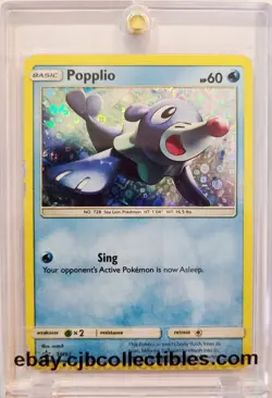 Pokemon POPPLIO SM03 Holo Rare General Mills Promo - Played 🍒 - Image 1