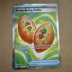 Pokemon TCG Buddy-Buddy Poffin 167/132 Holo Ultra Rare ME01: Mega Evolution NM - Image 1