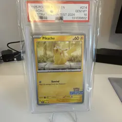 Pokemon Pikachu Illustration Contest 2024 Promo #214 PSA 10 Sv: Scarlet & Violet - Image 1