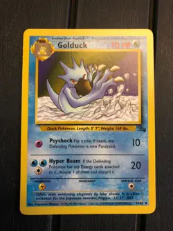 Pokemon Golduck 35/62 Fossil Regular - Image 1