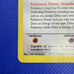 Pokemon TCG Ditto Fossil 18 Regular Unlimited Rare - Image 5