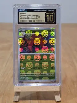 2023 POKEMON 151 MASTER BALL REVERSE HOLO #047 PARASECT Pristine CGC 10 - Image 1