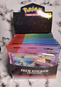 Pokemon Prismatic Evolutions Tech Sticker Collection 11ct!!! Display Case - Image 2