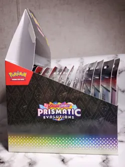 Pokemon Prismatic Evolutions Tech Sticker Collection 11ct!!! Display Case - Image 5