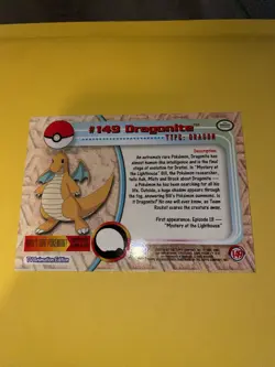 Topps 2000 Pokemon TV Animation Edition Series 3 #149 Dragonite - Image 2