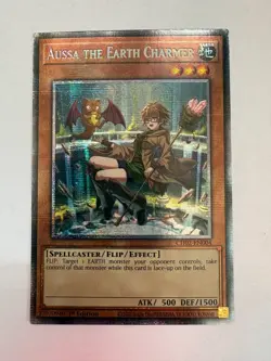 YUGIOH AUSSA THE EARTH CHARMER STARLIGHT RARE CH02-EN004 - Image 1