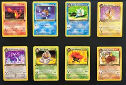 Team Rocket Dark Pokemon Lot | ALL 1st Edition 8 Cards in NM Condition! - Image 1